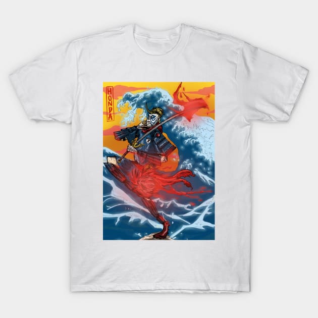 Samurai Blue T-Shirt by BRed_BT